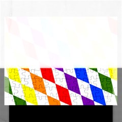 Rainbow Flag Bavaria Rectangular Jigsaw Puzzl by Nexatart