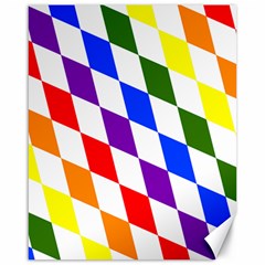 Rainbow Flag Bavaria Canvas 16  X 20   by Nexatart