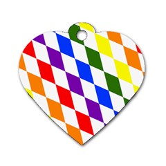 Rainbow Flag Bavaria Dog Tag Heart (two Sides) by Nexatart