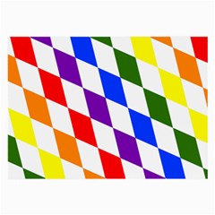 Rainbow Flag Bavaria Large Glasses Cloth (2-side) by Nexatart