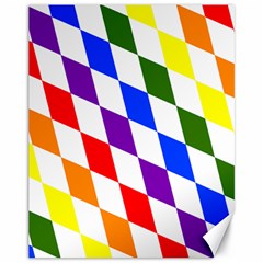 Rainbow Flag Bavaria Canvas 11  X 14   by Nexatart