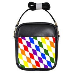 Rainbow Flag Bavaria Girls Sling Bags by Nexatart