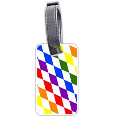 Rainbow Flag Bavaria Luggage Tags (one Side)  by Nexatart