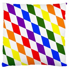 Rainbow Flag Bavaria Large Flano Cushion Case (two Sides) by Nexatart