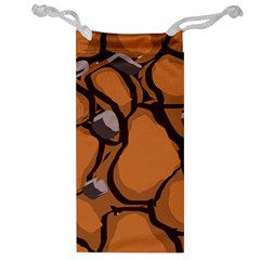 Seamless Dirt Texture Jewelry Bag by Nexatart