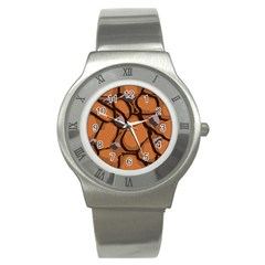 Seamless Dirt Texture Stainless Steel Watch by Nexatart