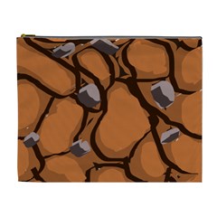 Seamless Dirt Texture Cosmetic Bag (xl) by Nexatart