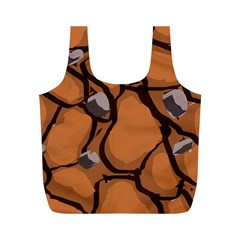 Seamless Dirt Texture Full Print Recycle Bags (m)  by Nexatart