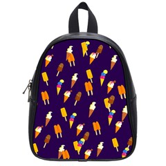 Seamless Ice Cream Pattern School Bags (small)  by Nexatart