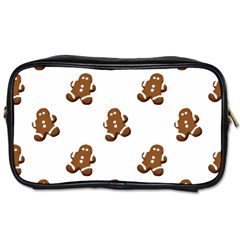 Gingerbread Seamless Pattern Toiletries Bags 2-side by Nexatart