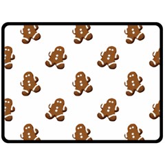 Gingerbread Seamless Pattern Fleece Blanket (large)  by Nexatart