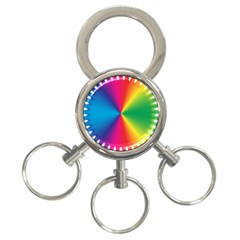 Rainbow Seal Re Imagined 3-ring Key Chains