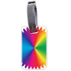 Rainbow Seal Re Imagined Luggage Tags (two Sides) by Nexatart