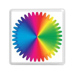 Rainbow Seal Re Imagined Memory Card Reader (square)  by Nexatart