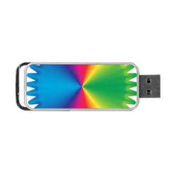 Rainbow Seal Re Imagined Portable Usb Flash (two Sides) by Nexatart