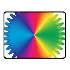 Rainbow Seal Re Imagined Double Sided Fleece Blanket (small)  by Nexatart