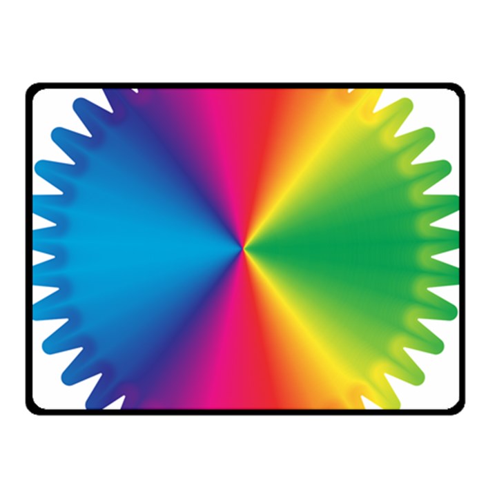 Rainbow Seal Re Imagined Double Sided Fleece Blanket (Small) 