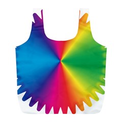 Rainbow Seal Re Imagined Full Print Recycle Bags (l)  by Nexatart