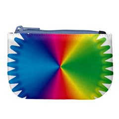 Rainbow Seal Re Imagined Large Coin Purse by Nexatart