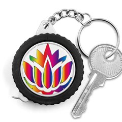 Rainbow Lotus Flower Silhouette Measuring Tapes by Nexatart