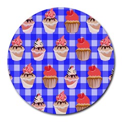 Cake Pattern Round Mousepads by Nexatart