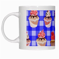 Cake Pattern White Mugs by Nexatart