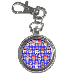 Cake Pattern Key Chain Watches by Nexatart