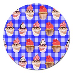 Cake Pattern Magnet 5  (round) by Nexatart