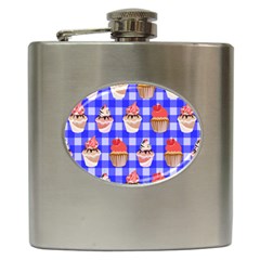 Cake Pattern Hip Flask (6 Oz) by Nexatart