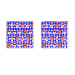 Cake Pattern Cufflinks (square) by Nexatart