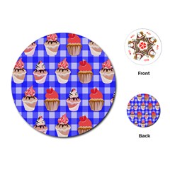 Cake Pattern Playing Cards (round)  by Nexatart