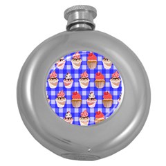 Cake Pattern Round Hip Flask (5 Oz)