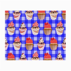 Cake Pattern Small Glasses Cloth (2-side) by Nexatart