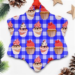 Cake Pattern Ornament (snowflake) by Nexatart