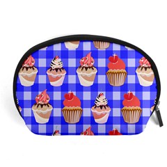 Cake Pattern Accessory Pouches (large)  by Nexatart