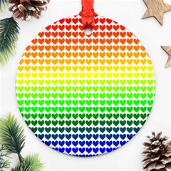 Rainbow Love Ornament (round) by Nexatart