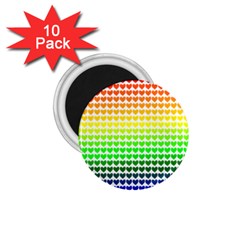 Rainbow Love 1 75  Magnets (10 Pack)  by Nexatart