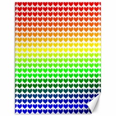 Rainbow Love Canvas 12  X 16   by Nexatart