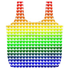 Rainbow Love Full Print Recycle Bags (l)  by Nexatart