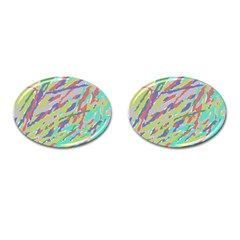 Crayon Texture Cufflinks (oval) by Nexatart