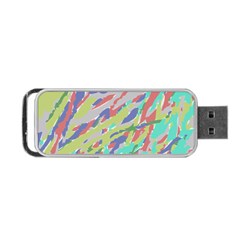 Crayon Texture Portable Usb Flash (two Sides) by Nexatart