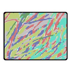 Crayon Texture Double Sided Fleece Blanket (small)  by Nexatart