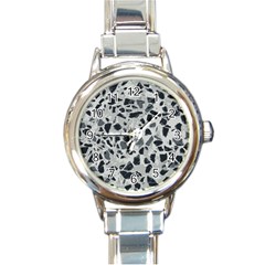 Textures From Beijing Round Italian Charm Watch by Nexatart