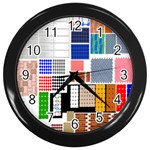 Texture Package Wall Clocks (Black) Front