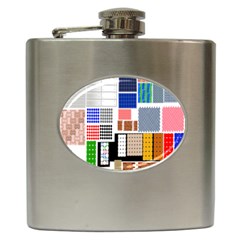 Texture Package Hip Flask (6 Oz) by Nexatart