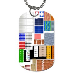 Texture Package Dog Tag (two Sides) by Nexatart