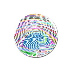 Prismatic Fingerprint Magnet 3  (round) by Nexatart