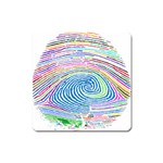 Prismatic Fingerprint Square Magnet Front