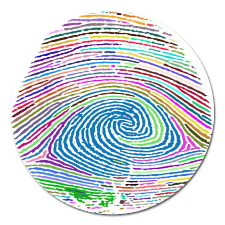 Prismatic Fingerprint Magnet 5  (Round)