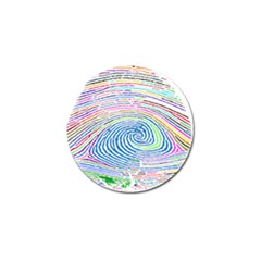 Prismatic Fingerprint Golf Ball Marker by Nexatart